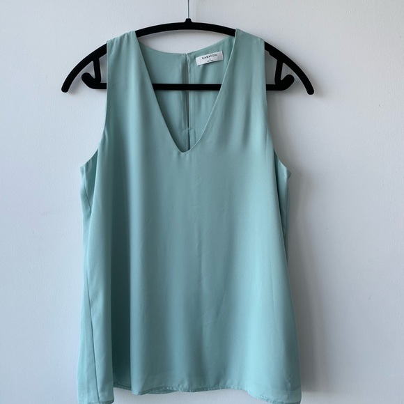 Babaton Maddox Back Slit Blouse - Baby Blue - Picture 3 of 9